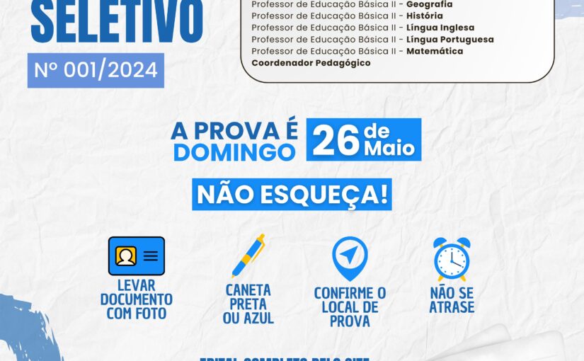 Processo Seletivo nº 001/2024